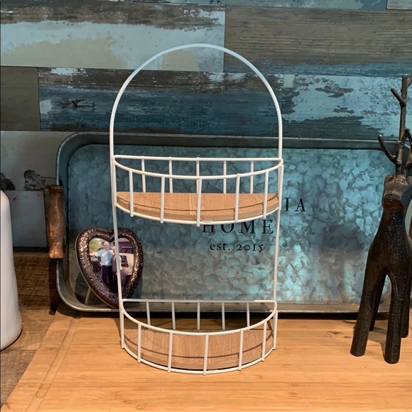 Other - Perfect wood and metal tiered tray!